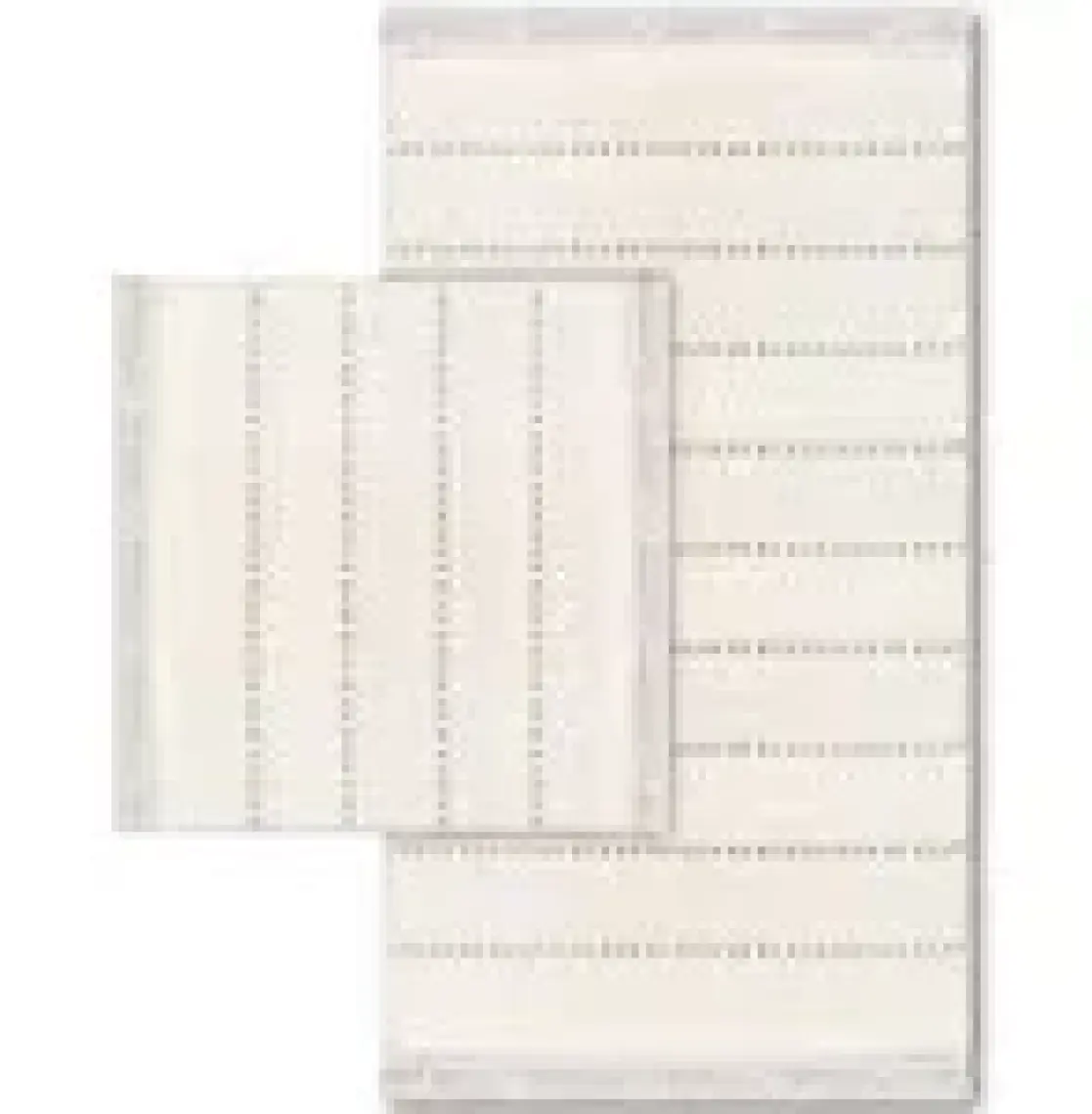 Bluenity Case Doğal Pamuklu Kaydırmaz 60X100+50X60 cm Ekru/bej