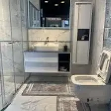 Brillant Tracy 2'Li Lateks Taban Banyo Paspas Takımı  (ebat 60x100 - 60x50)