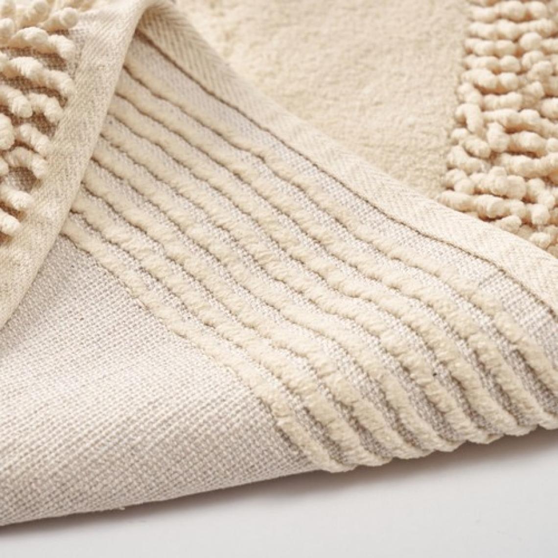 Alanur Home Salina Oval Cotton Makarnalı Yıkanabilir 2'li Paspas Seti Klozet Takımı Vizon