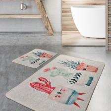 Chilai Home Happy Cactus Djt 2 Li Set Banyo Halısı, Paspas