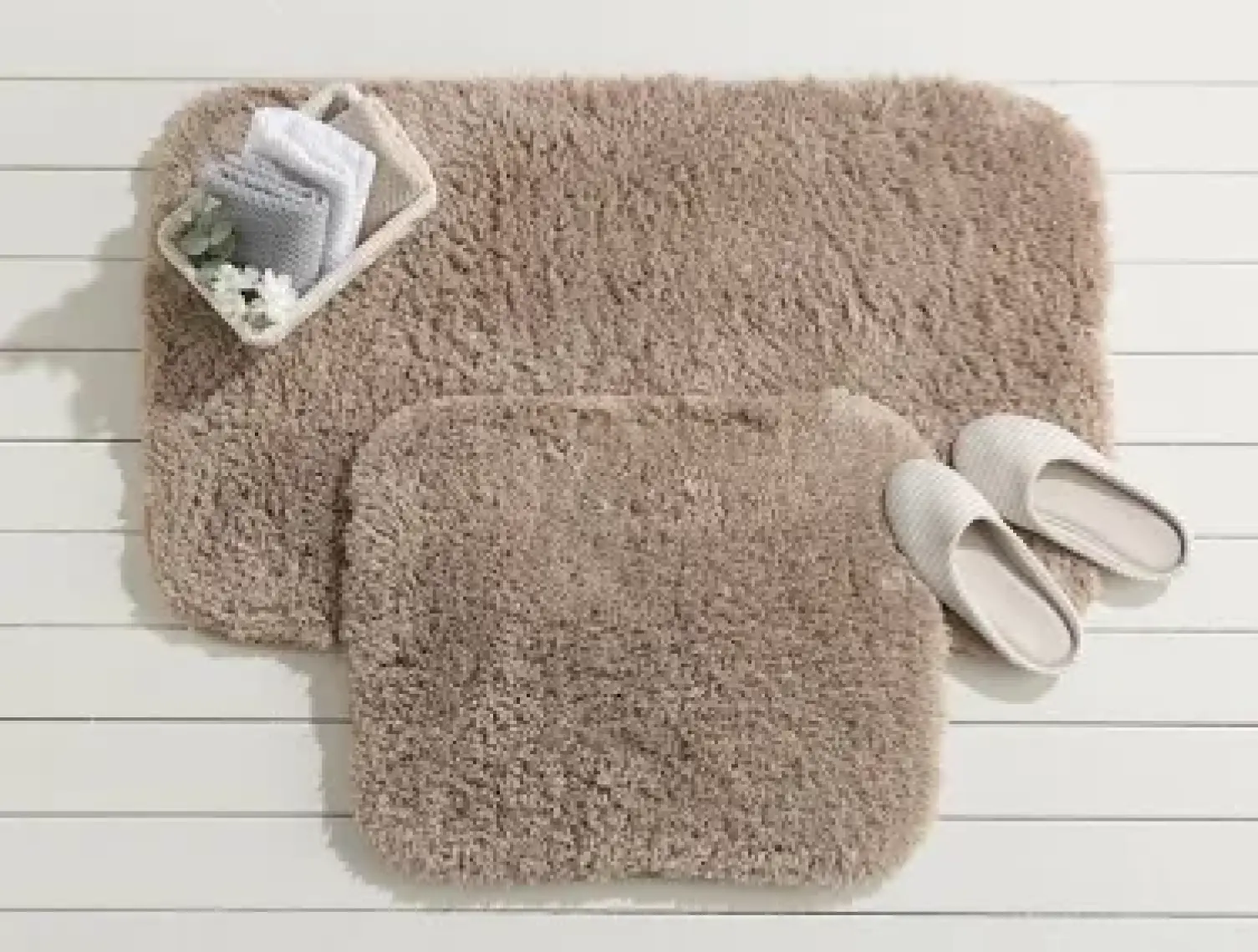 Madame Coco Sheep 2'li Banyo Paspas - Koyu Mürdüm