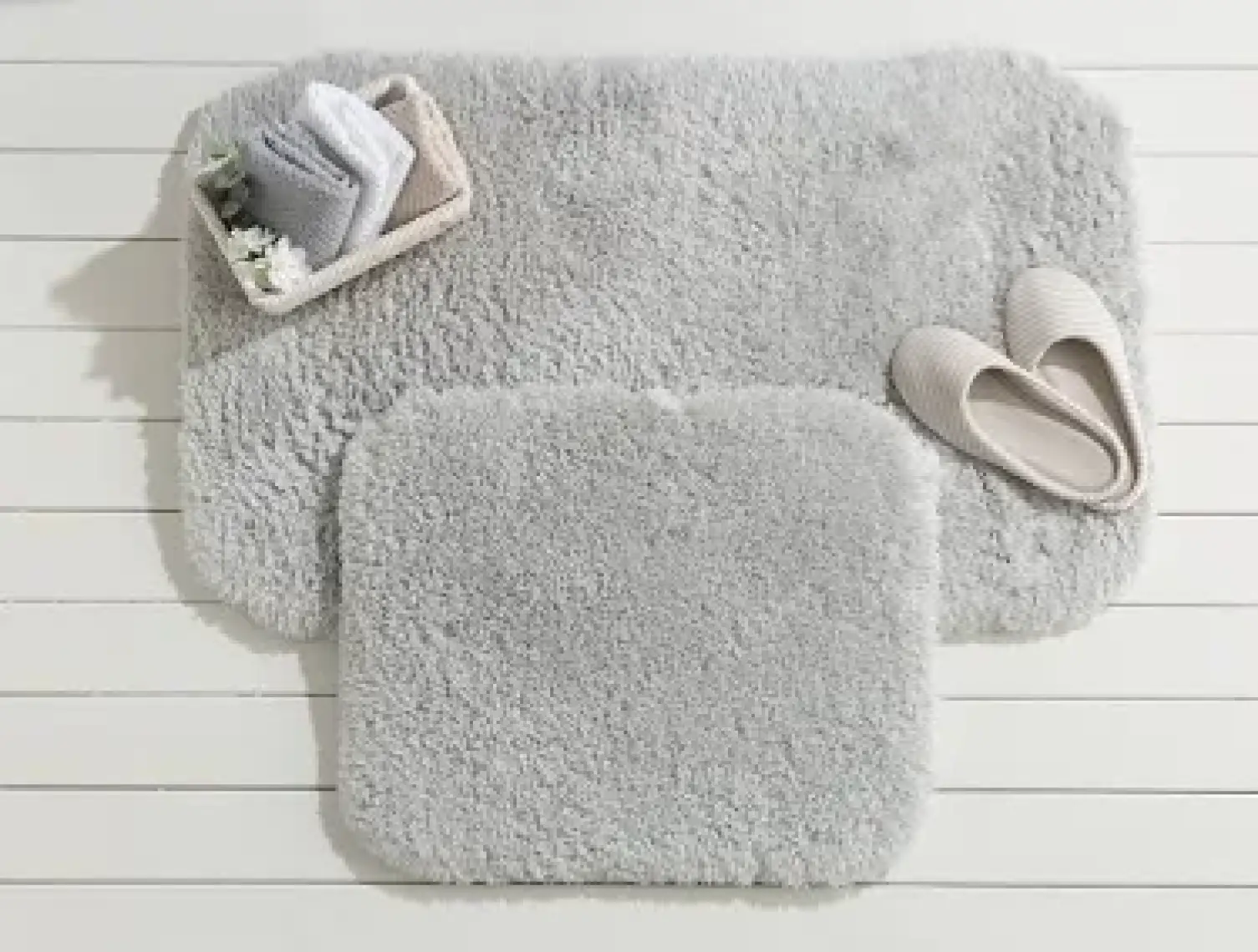 Madame Coco Sheep 2'li Banyo Paspas - Koyu Mürdüm