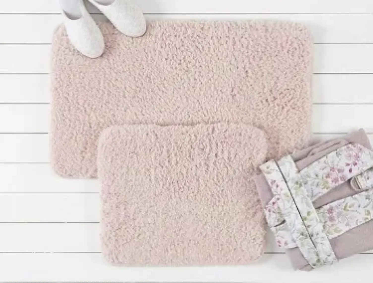 Madame Coco Sheep 2'li Banyo Paspas - Koyu Mürdüm