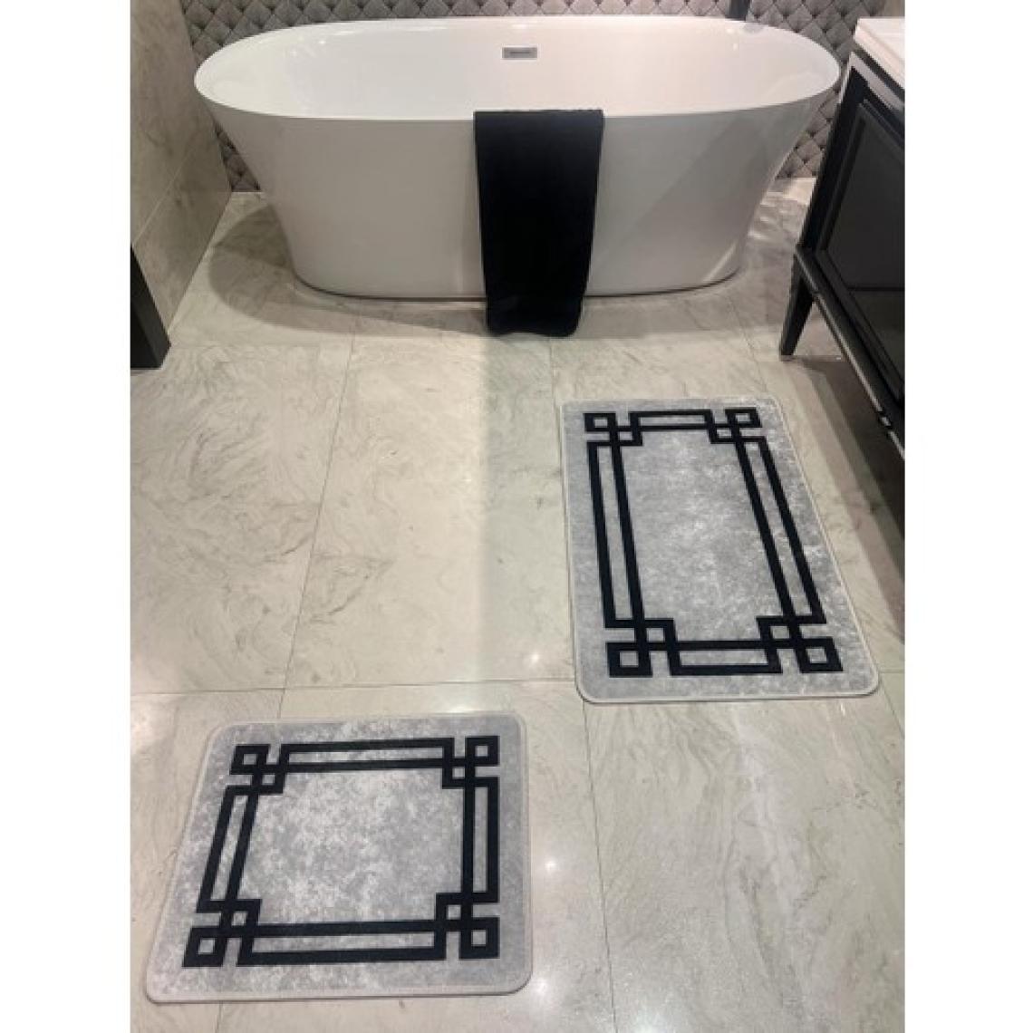 Brillant Lateks Taban Su Geçirmez Saçaksız (60x100 - 60X50) Ikili Banyo Paspas Takımı