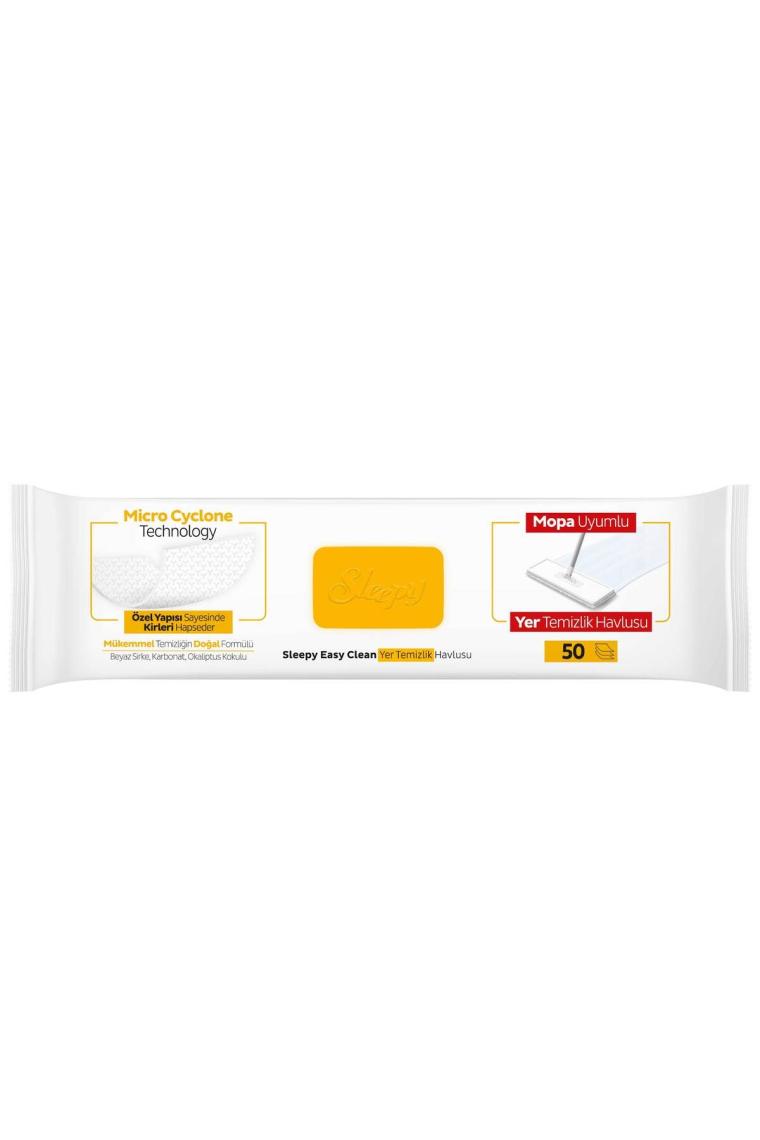 Easy Clean Arap Sabunu Katkılı Mopa Uyumlu Yer Temizlik Havlusu 50 Yaprak