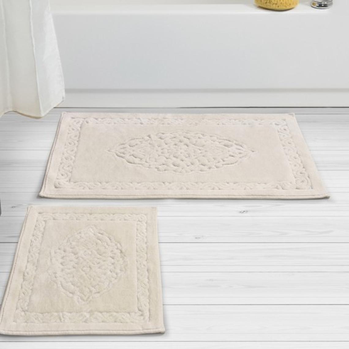 Alanur Home Damaks Cotton 2'li Paspas Krem