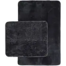 Nuvomon Post 2'li Klozet Takımı - Antrasit - 60x90 cm + 50x60 cm