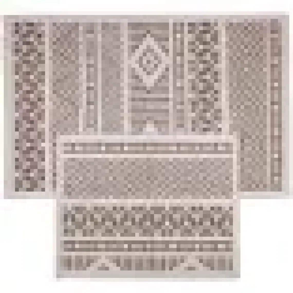 Marina Doğal Pamuklu 2'li Banyo Kilim Seti