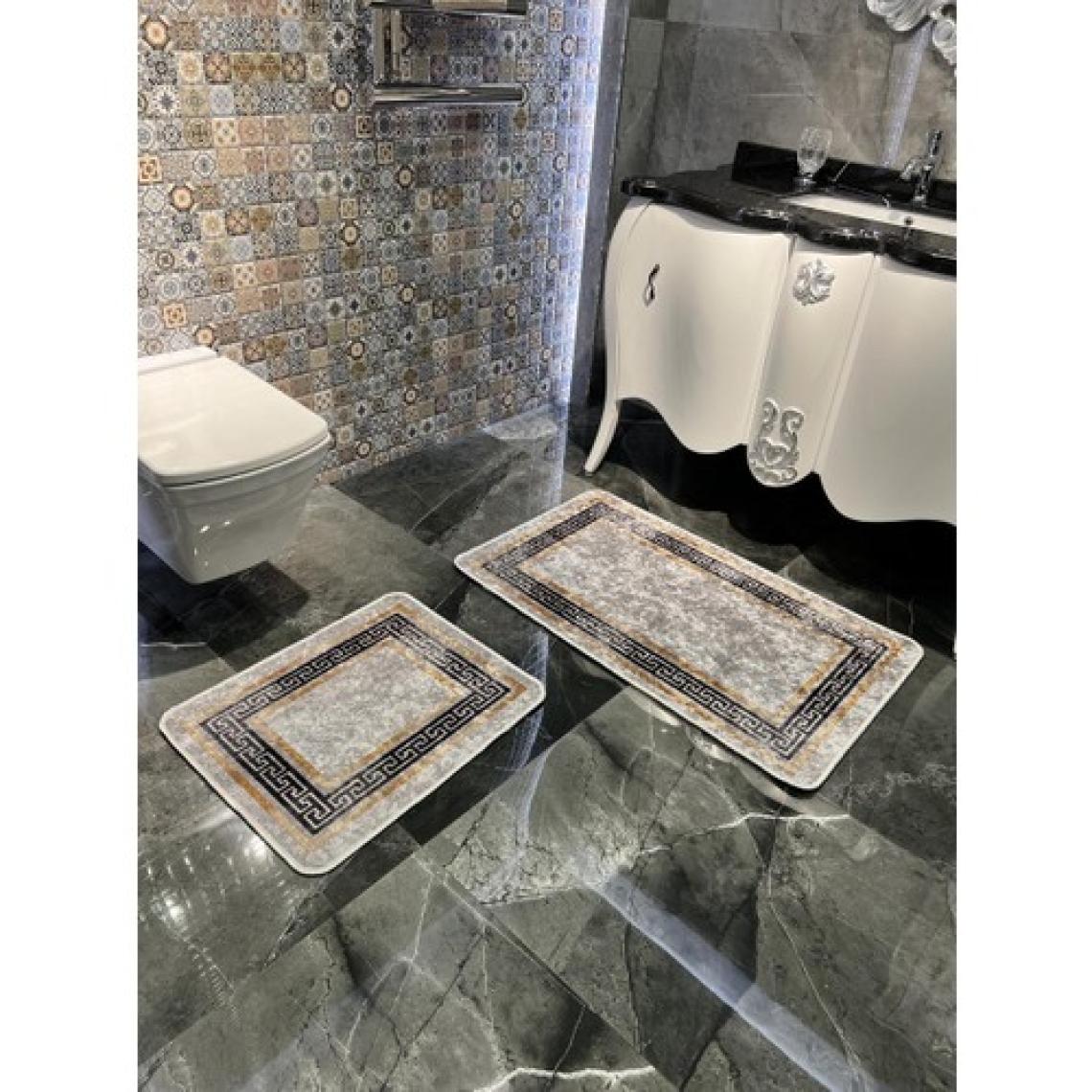 Brillant Clorisa Model 2'li Kaymaz Taban Banyo Paspas Takımı (60 x 100 cm - 60 x 50 cm)