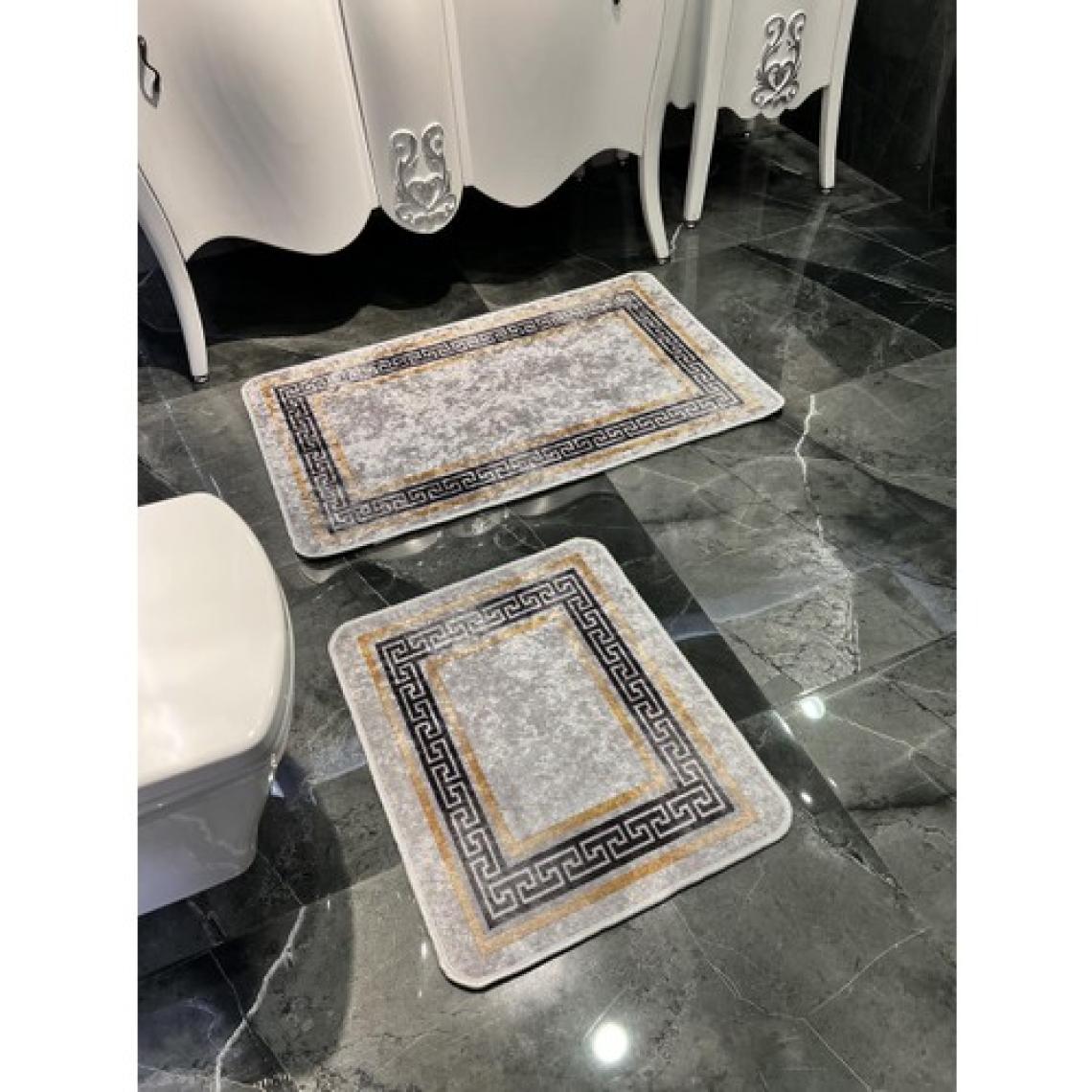 Brillant Clorisa Model 2'li Kaymaz Taban Banyo Paspas Takımı (60 x 100 cm - 60 x 50 cm)