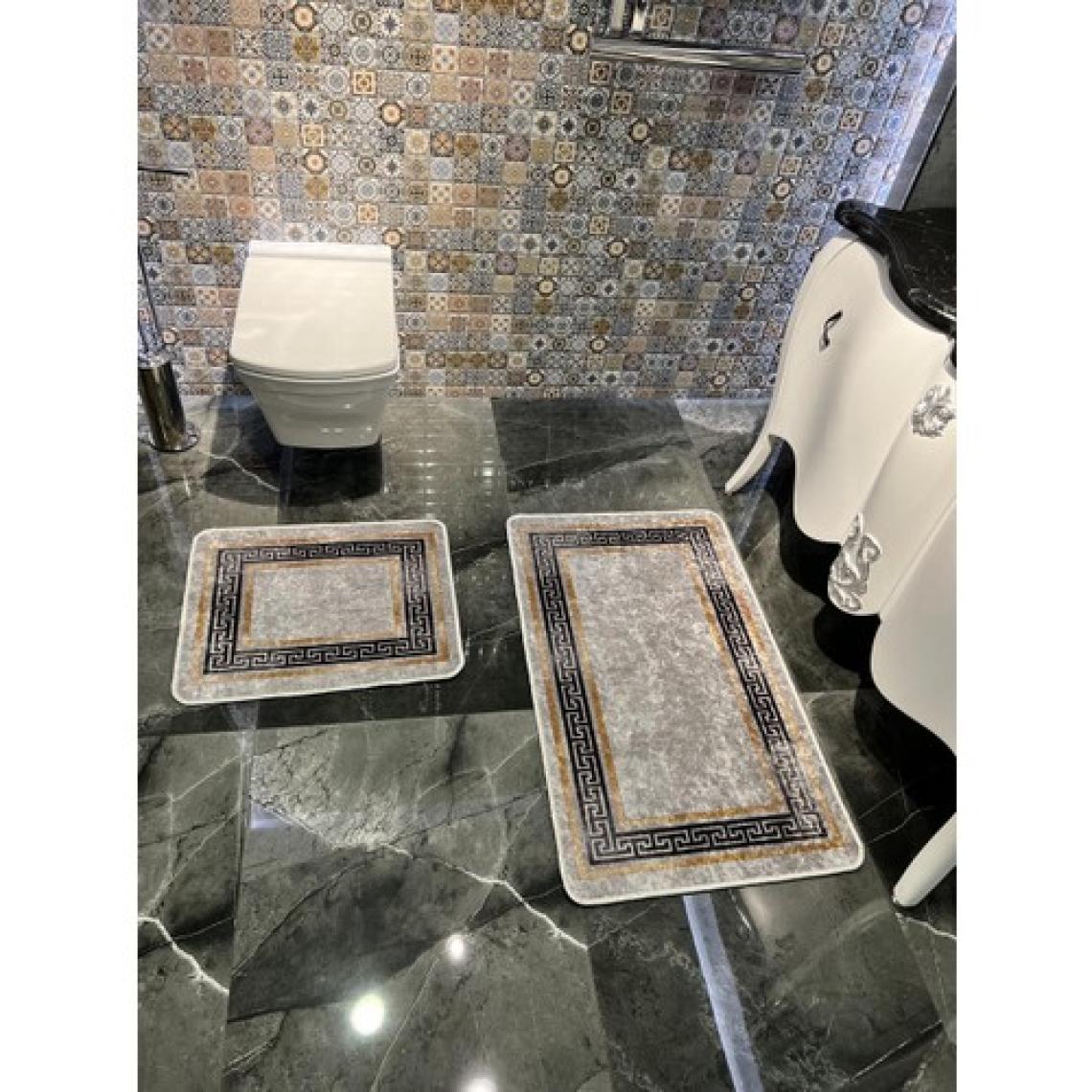 Brillant Clorisa Model 2'li Kaymaz Taban Banyo Paspas Takımı (60 x 100 cm - 60 x 50 cm)