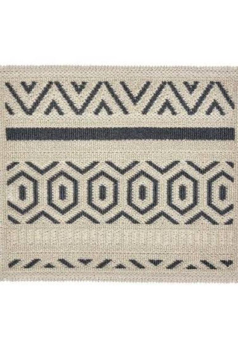 Bluenity Hat Doğal Pamuklu 2'li Banyo Kilim Seti