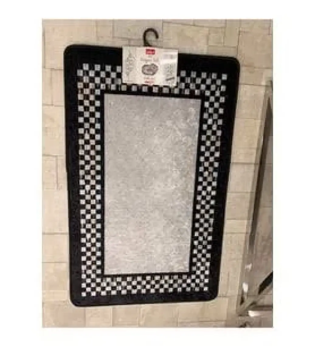 Brillant Megan Dama Çerçeve Desen Banyo Paspası 70X160 (70X110-70X50 İkili Takım)