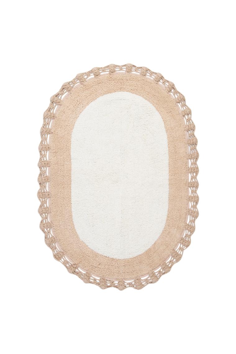Irya Bianca 2’li Takım Banyo Paspası %100 Pamuk 40x60 + 60x90 Kahverengi