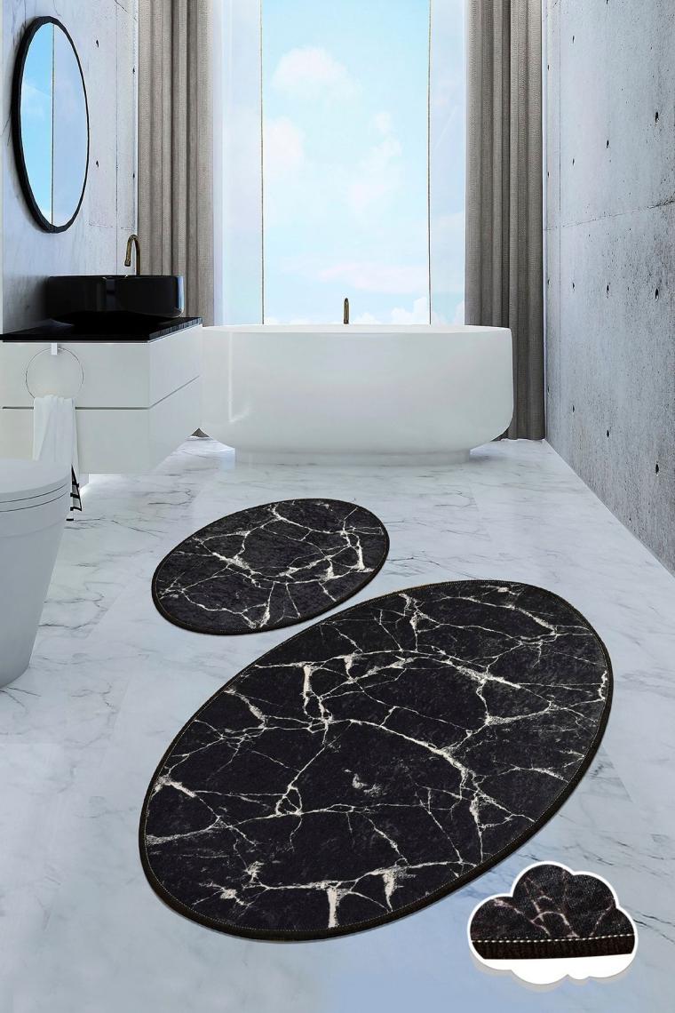 Chilai Home Marble Djt 2'li Set Banyo Halısı