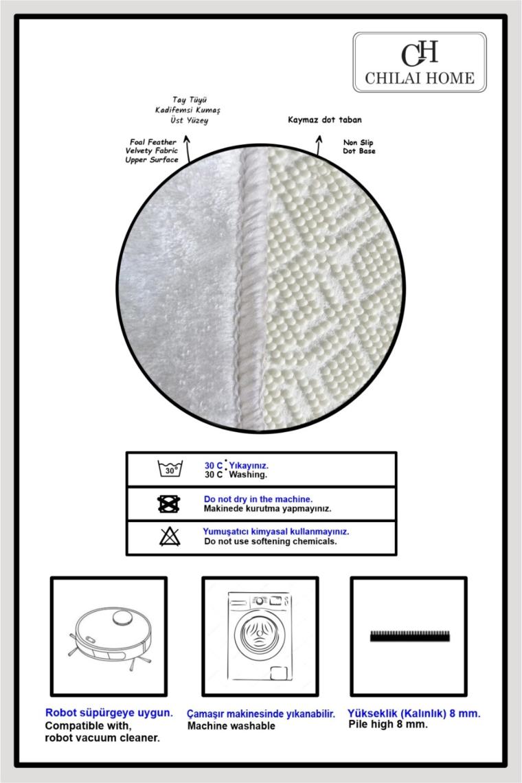 Chilai Home Marble Djt 2'li Set Banyo Halısı