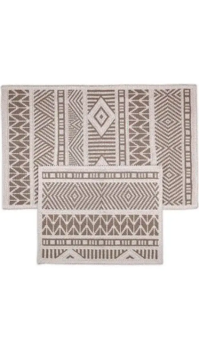 Marina Doğal Pamuklu 2'li Banyo Kilim Seti