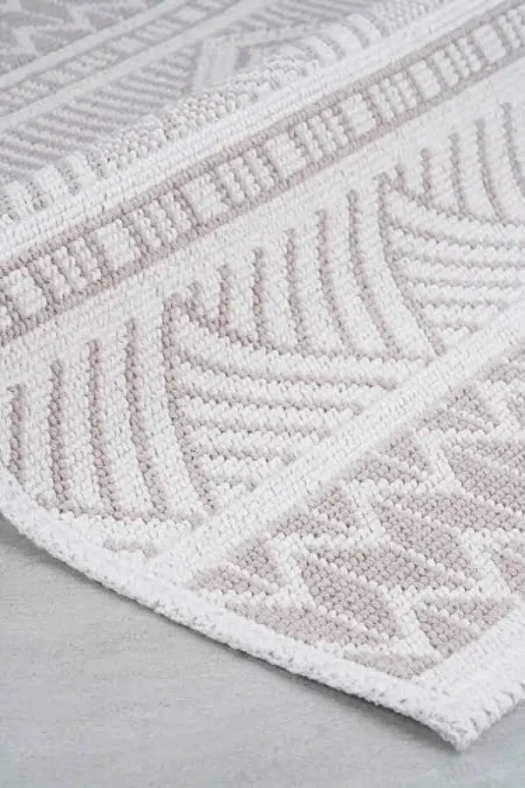 Marina Doğal Pamuklu 2'li Banyo Kilim Seti