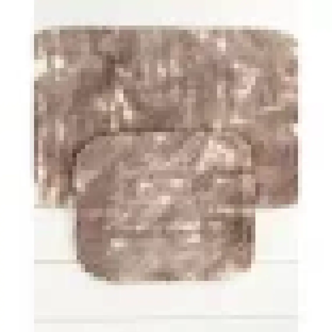 Madame Coco Damien 2'li Banyo Paspası - Beyaz/Kahve - 60x100 cm
