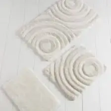 Chilai Home Wawe Ekru 3'lü Klozet Takımı Akrilik