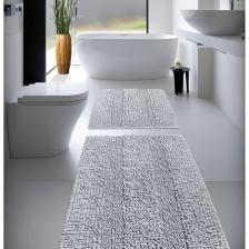 Tafting 2'li Banyo Paspası Takım Set Halı - Pelüş -  Kaymaz Taban -  Hall Klozet Takimi Ebatlar 50.60 - 60.100