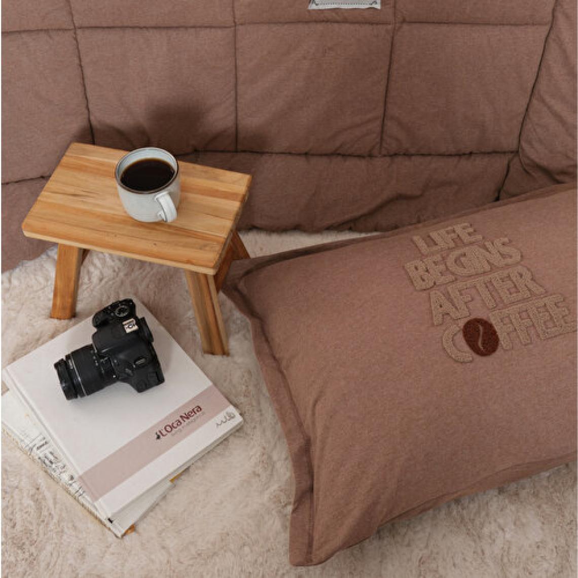 Karaca Home Motto Kahve Çift Kişilik Cotton Comfort