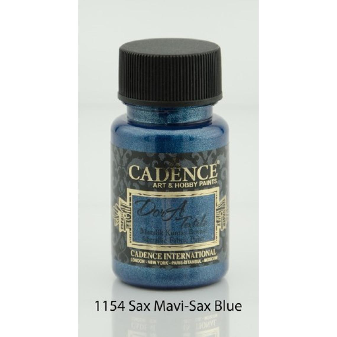 Cadence 1154 Sax Mavi - Dora Metalik Kumaş Boyası
