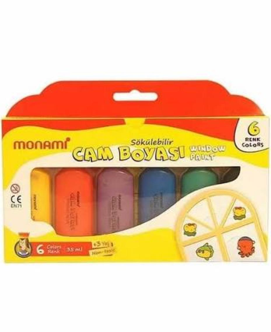 Monami Cam Boyası 6 Renk Normal