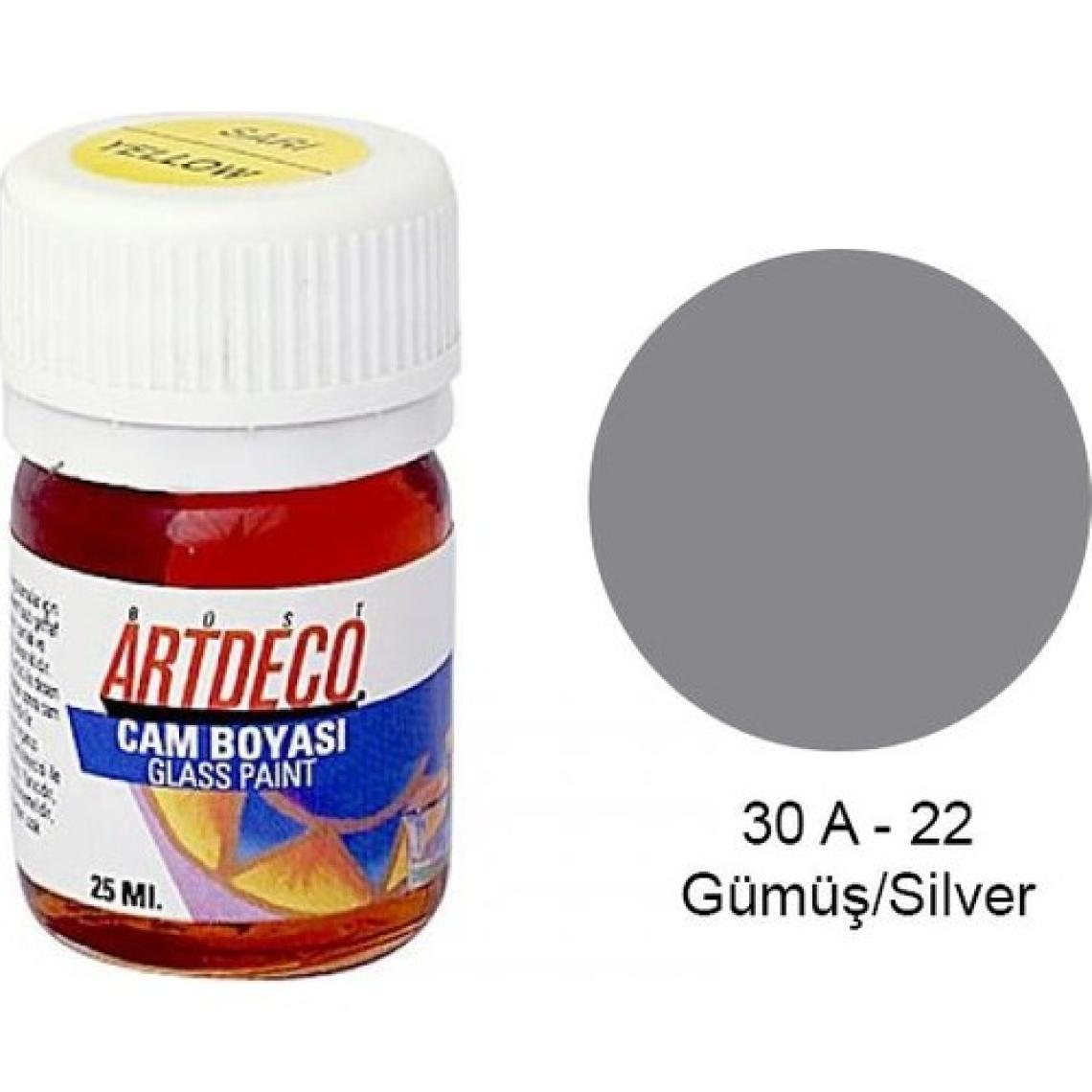 Artdeco Cam Boyası 25Ml - Gümüş