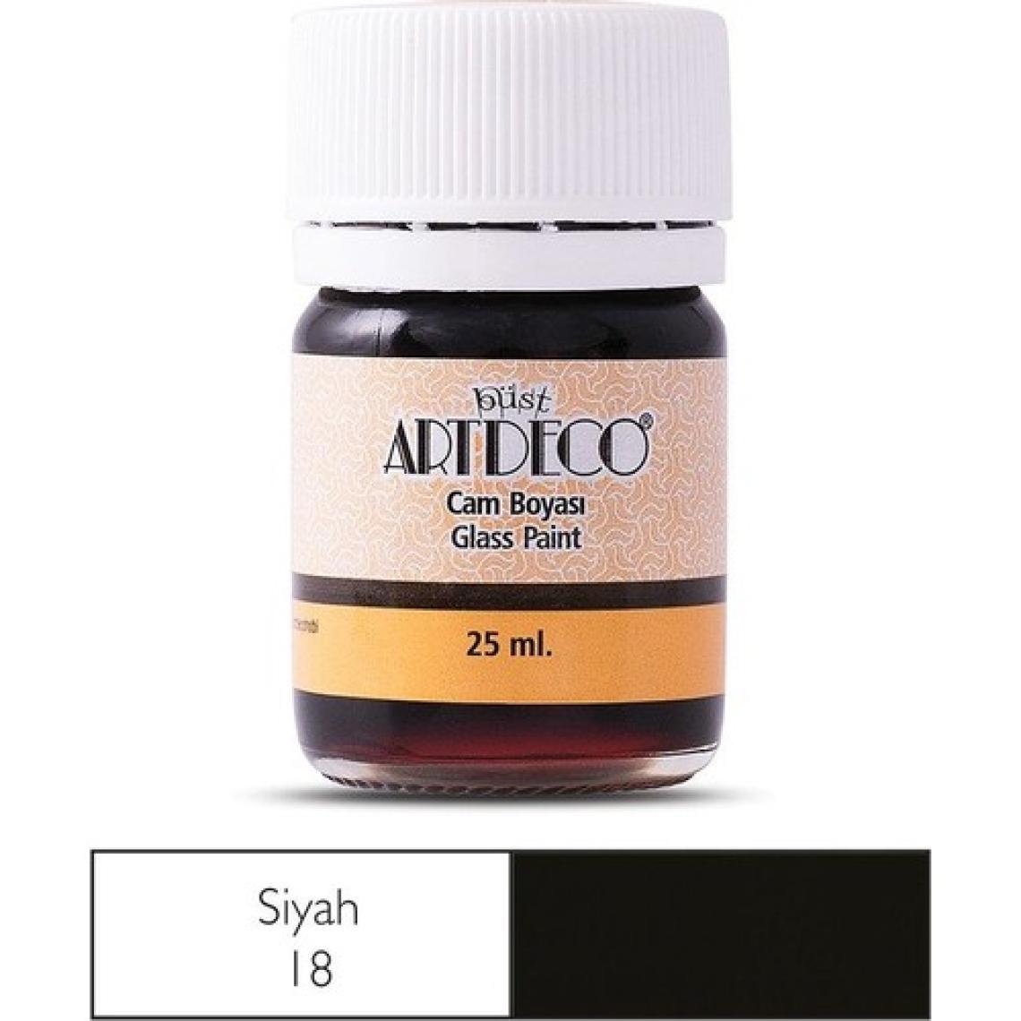 Artdeco Cam Boyası 25 ml Siyah 18
