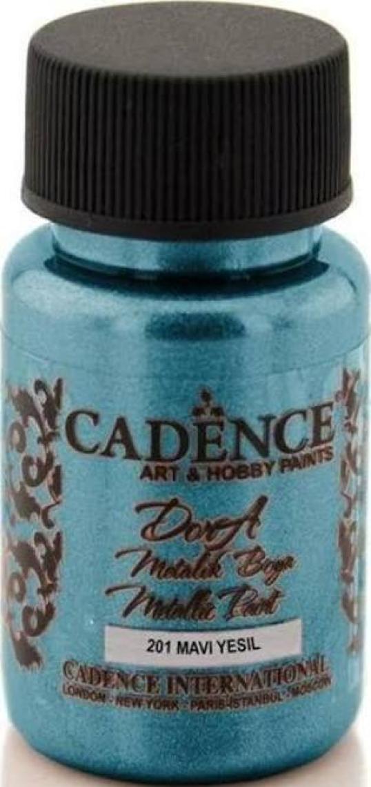 Cadence Dora Metalik Boya 50 ml 201 Mavi Yeşil