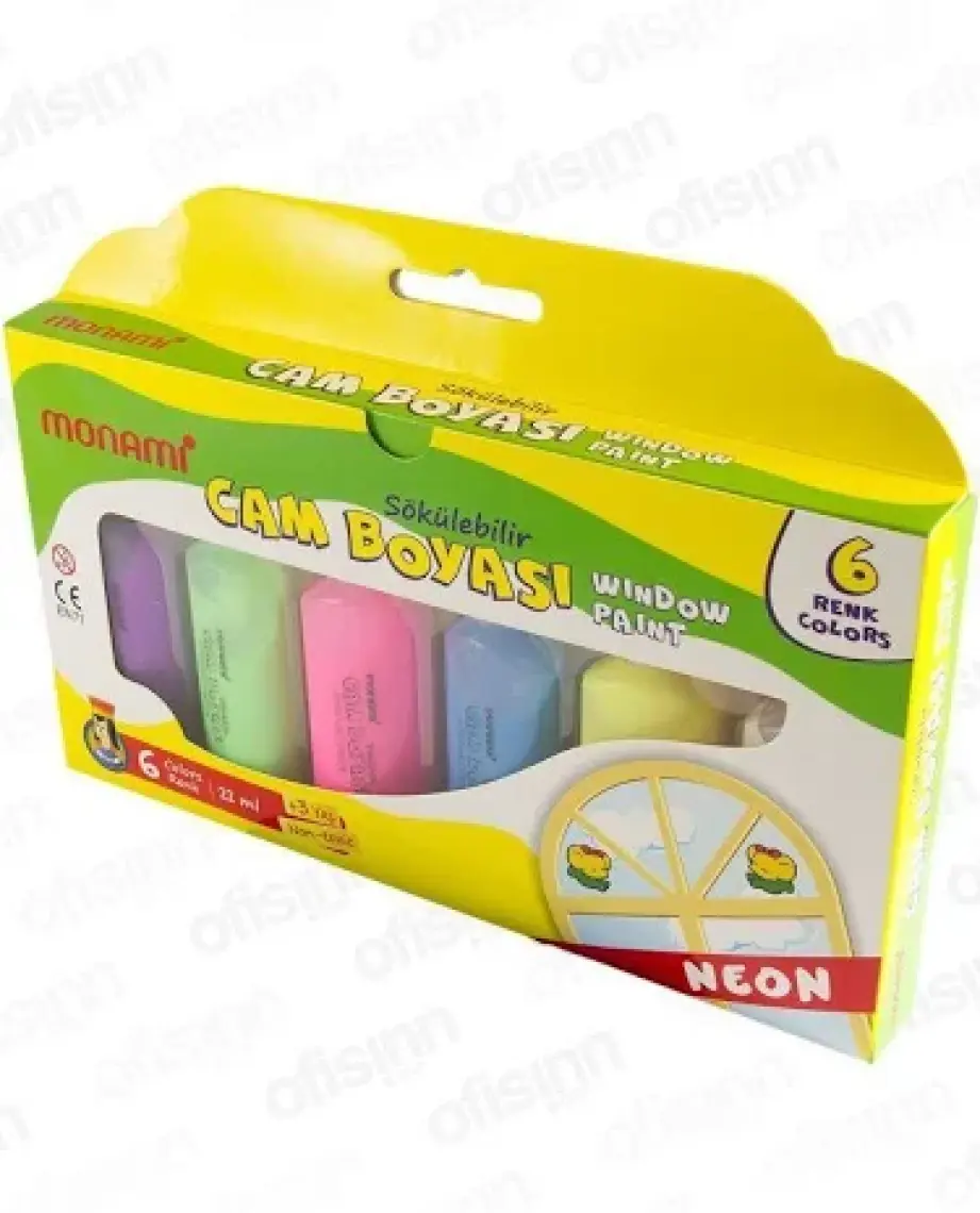 Monami Cam Boyası 6 Renk Neon Mcbn06