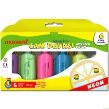 Monami Cam Boyası 6 Renk Neon Mcbn06