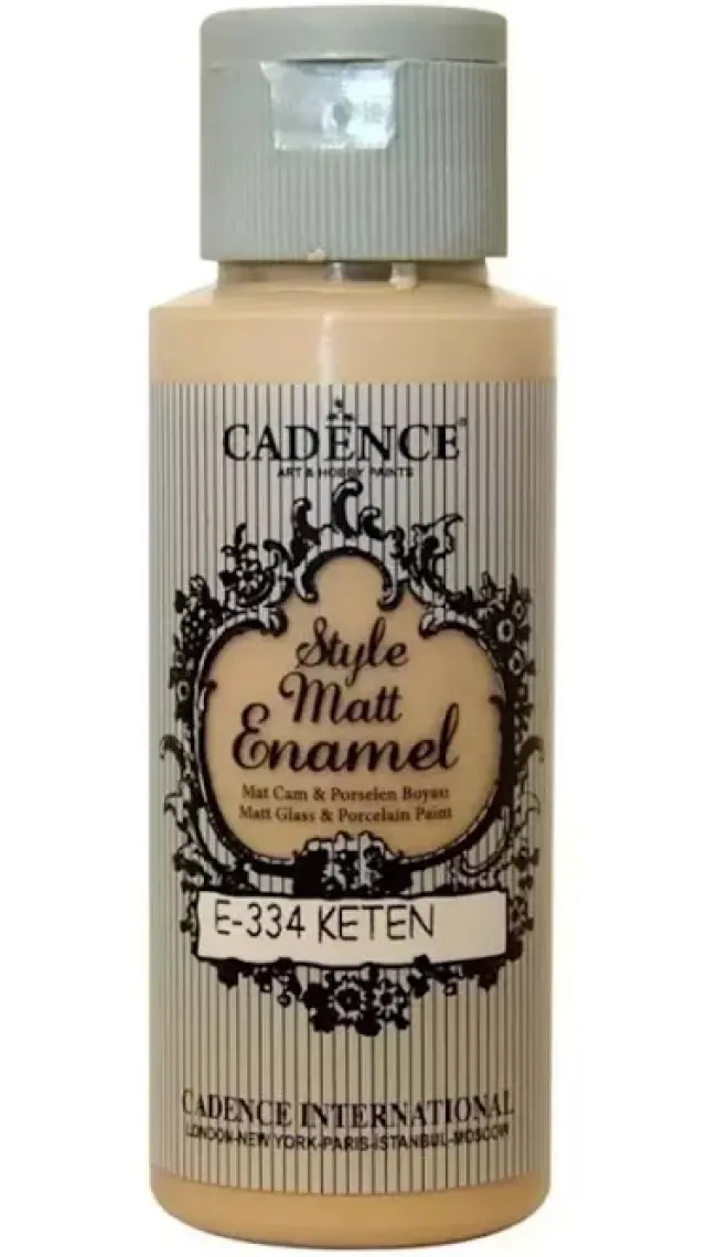 Cadence Enamel Cam Boyası E-334 Keten