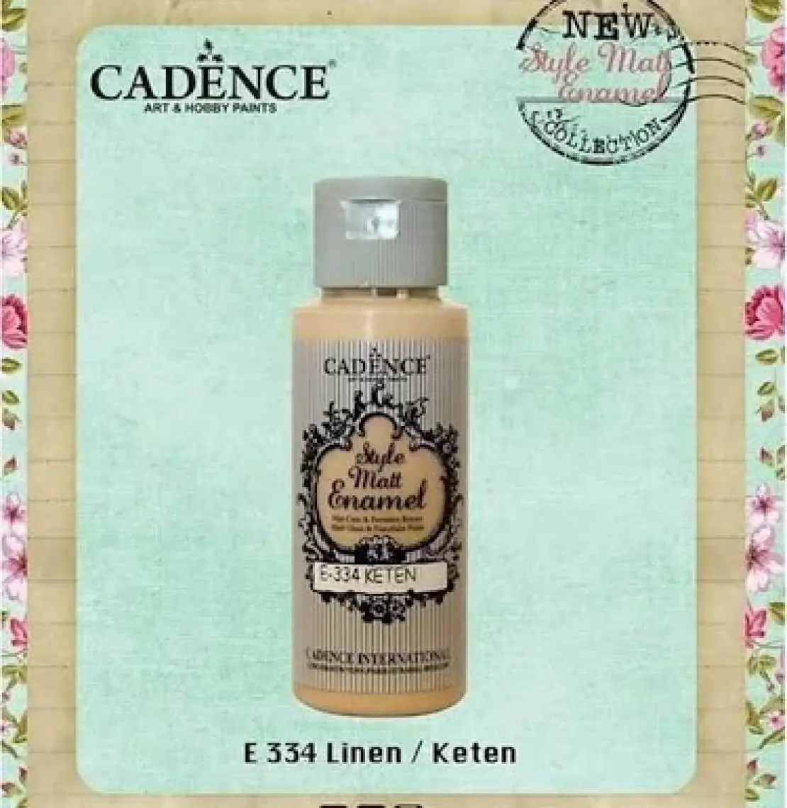 Cadence Enamel Cam Boyası E-334 Keten