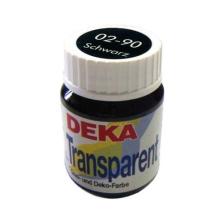Deka 02-90 Transparent Cam Boyası Siyah 25 ml