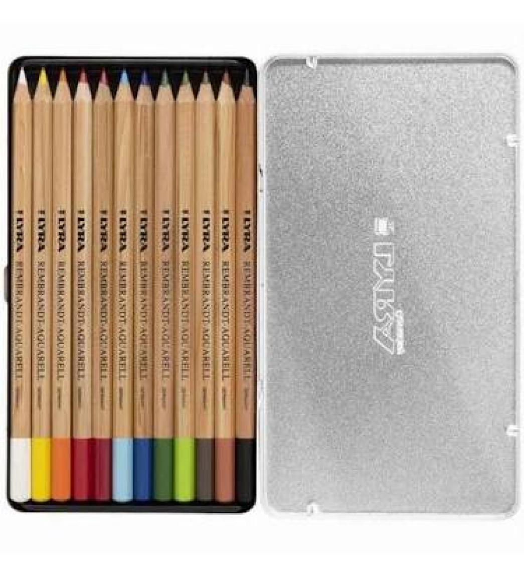 Lyra Rembrandt Aquarell 12 Set - Sulu Boya Kuru Kalem Seti 12 Renk