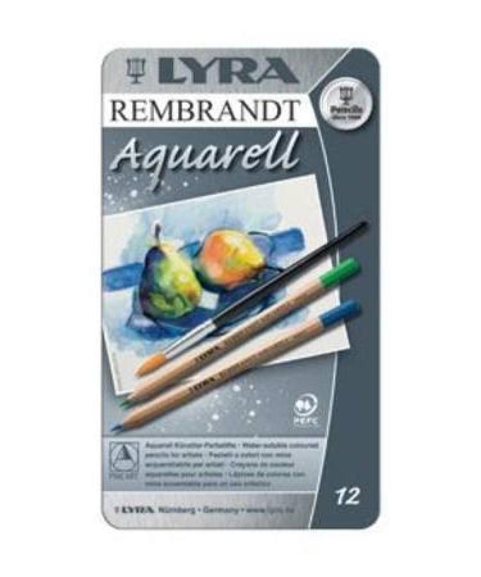 Lyra Rembrandt Aquarell 12 Set - Sulu Boya Kuru Kalem Seti 12 Renk