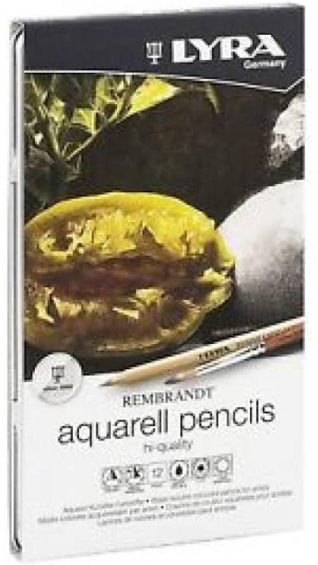 Lyra Rembrandt Aquarell 12 Set - Sulu Boya Kuru Kalem Seti 12 Renk