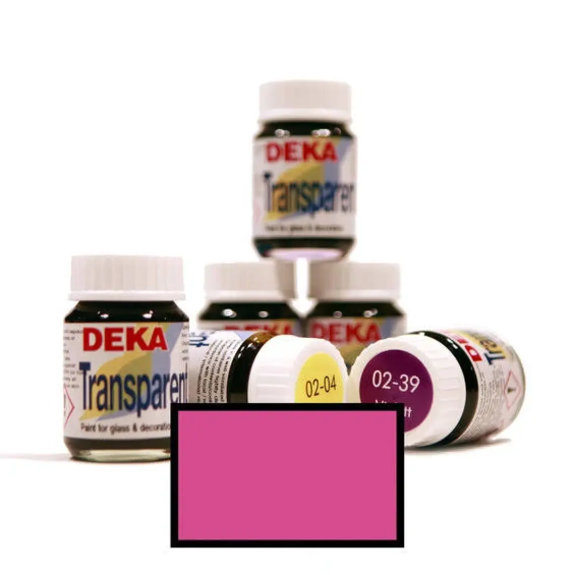 Deka 02-29 Transparent Cam Boyası Pembe 25 ml