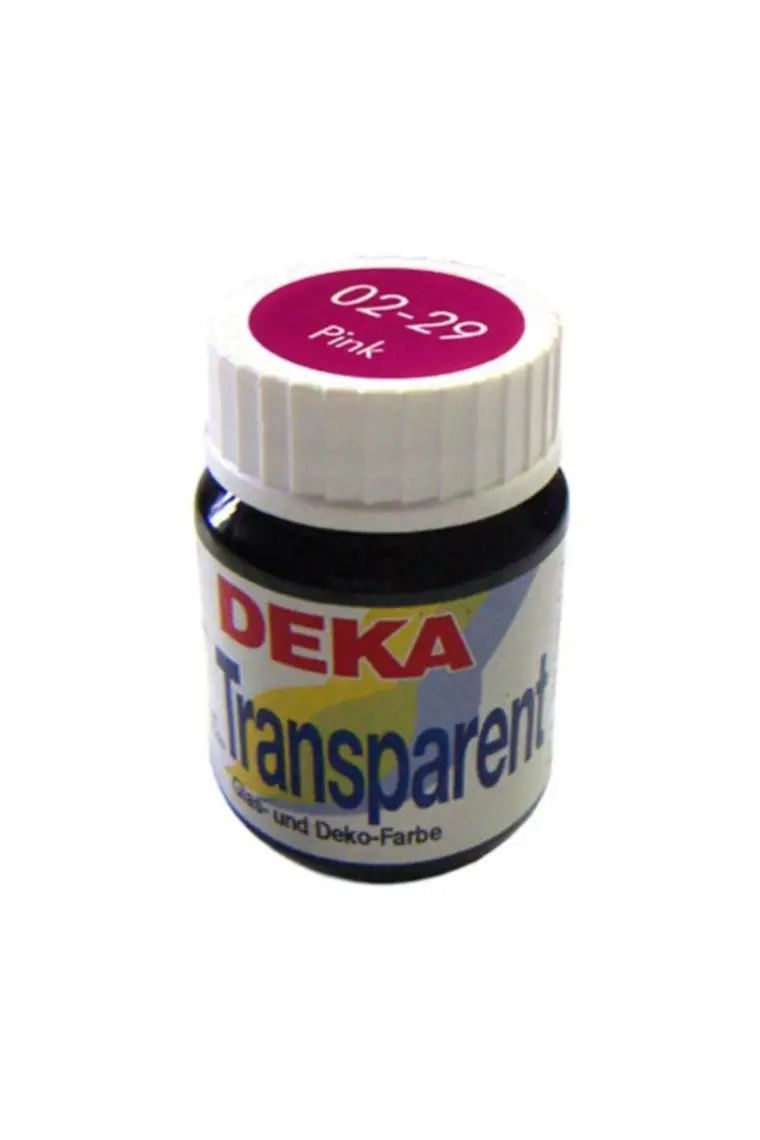 Deka 02-29 Transparent Cam Boyası Pembe 25 ml