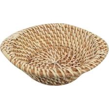 Kumsal Mutfak Hasır Örgülü Ekmek Sepeti H:6 cm Çap:17 cm