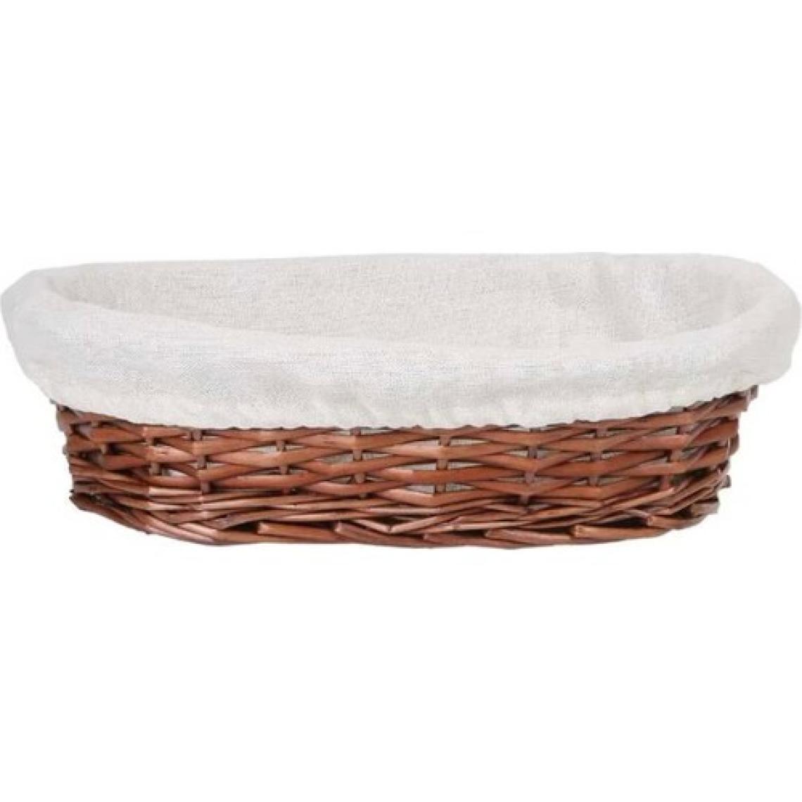 Hasır Bezli Oval Hamur Mayalama Sepeti | Ekmek Sepeti 28 cm (ES-2820)