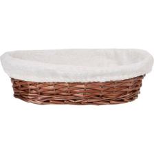 Hasır Bezli Oval Hamur Mayalama Sepeti | Ekmek Sepeti 28 cm (ES-2820)