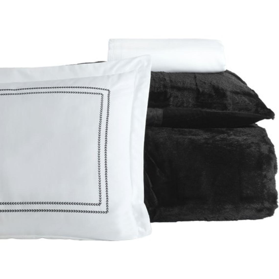 Elart Comfort Çeyiz Seti Lena Çift Kişilik 6 Parça Siyah