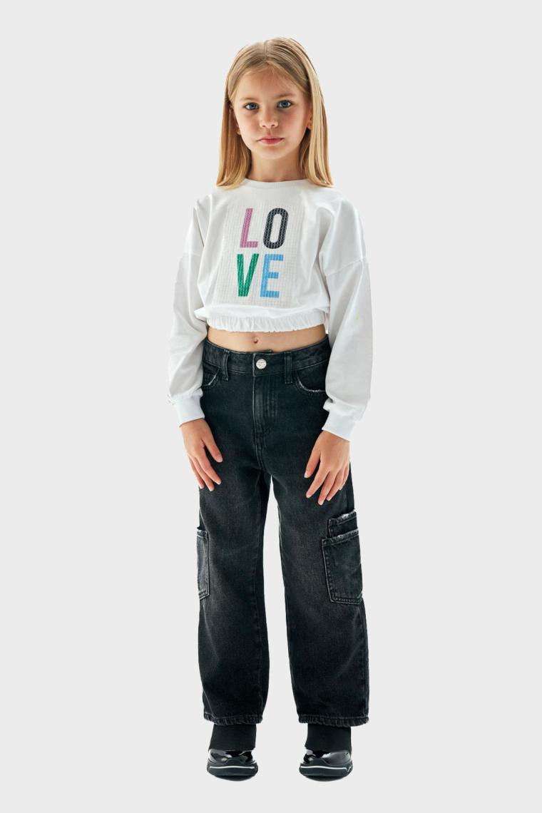 Tyess Kız Çocuk Beyaz Sweatshirt 23PFWTJ4403