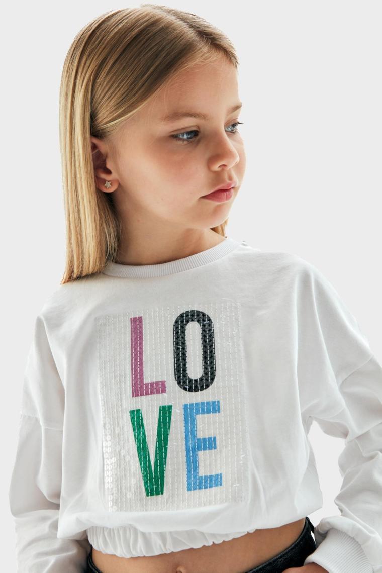 Tyess Kız Çocuk Beyaz Sweatshirt 23PFWTJ4403