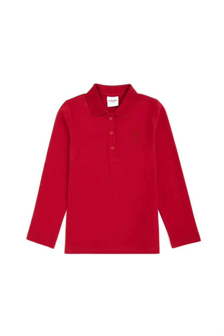U.S. Polo Assn. Kız Çocuk Kırmızı Sweatshirt 50296377-VR030