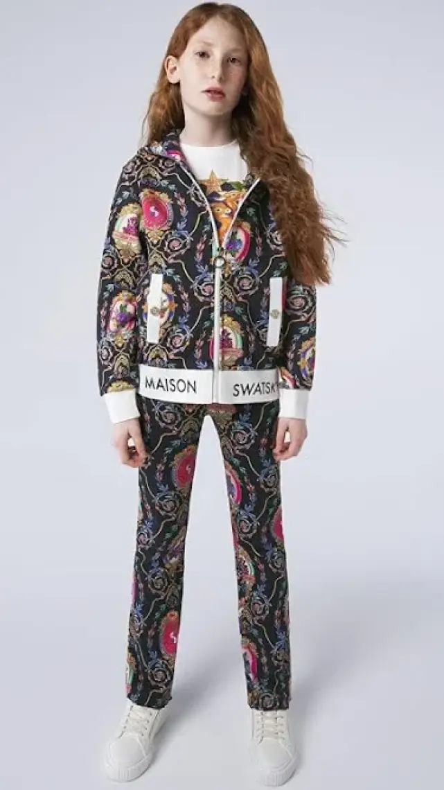 Swatsky Kız Çocuk Desenli Sweatshirt