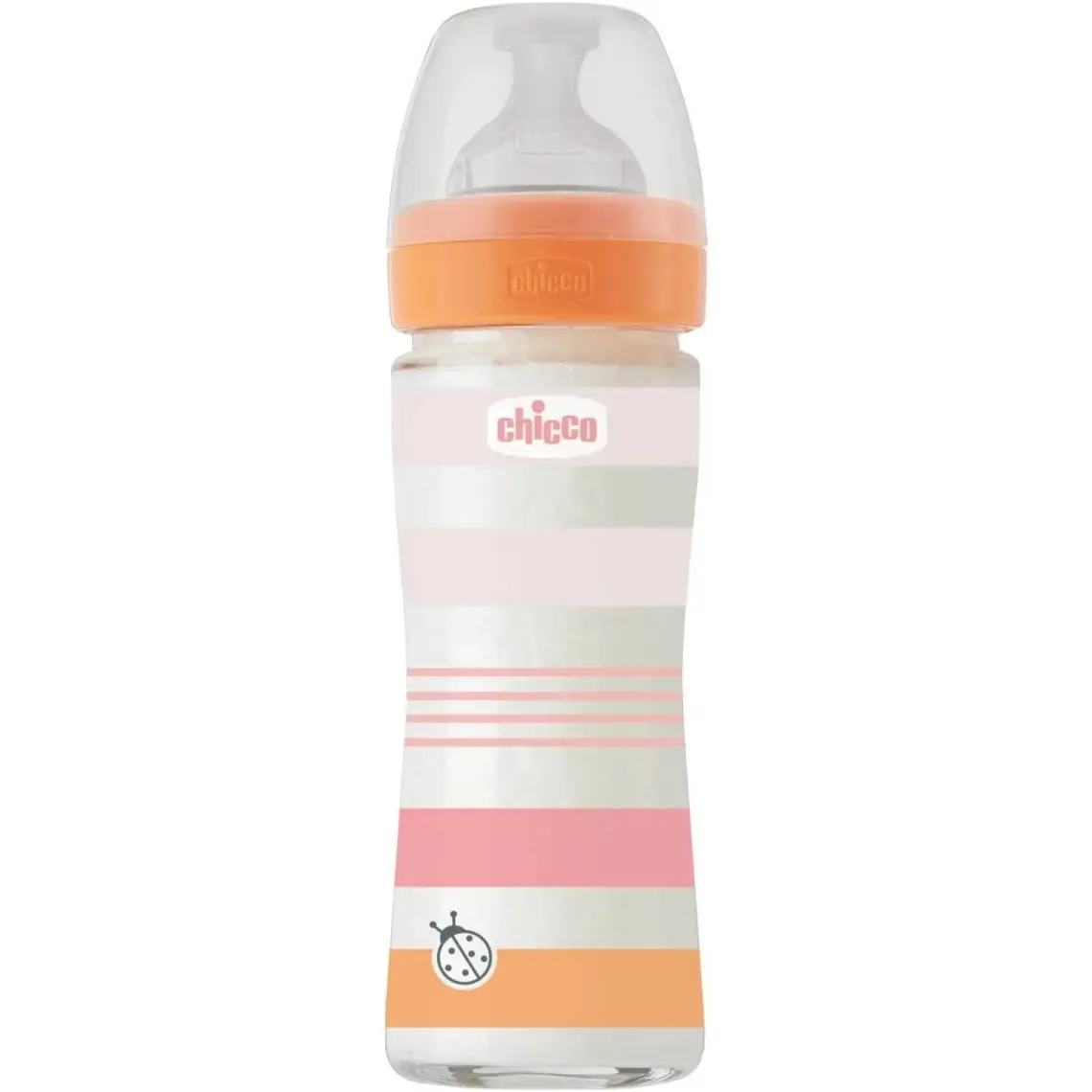 Chicco Bottle Wb Glass Orange Grl 240 Slow Sıl